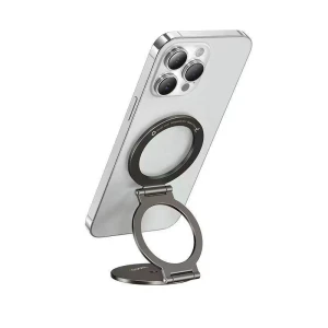 Hoco h102 whale magnetic ring holder(multi-scene) metal серый чехол