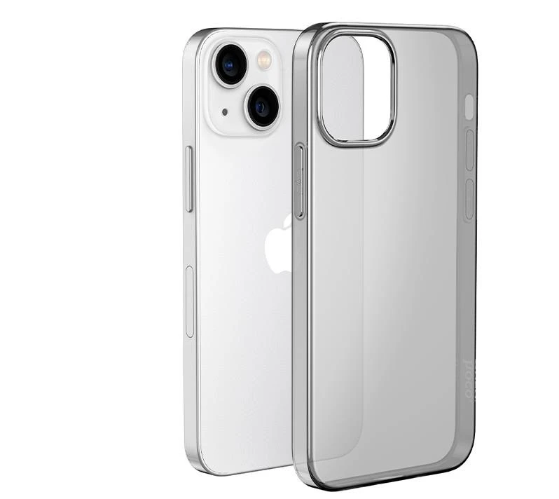 Hoco light seria husă tpu pentru iphone 16 pro max transparent negru husa 2