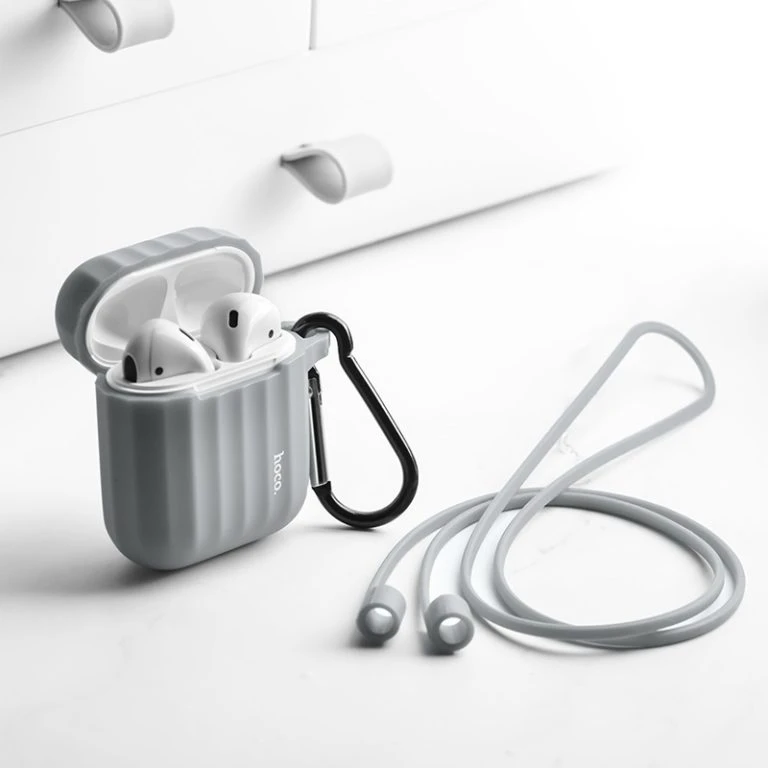 Hoco wb10 airpods 1/2 husă din silicon gri husa 2