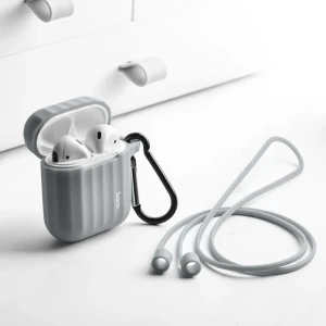 Hoco wb10 airpods 1/2 husă din silicon gri husa Thumbnail 2