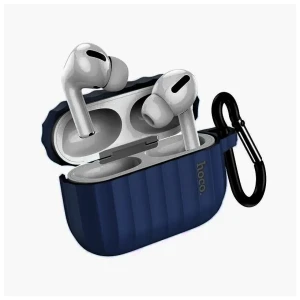 Hoco wb22 airpods 3 glory серия silicone защитный чехол dark night синий чехол