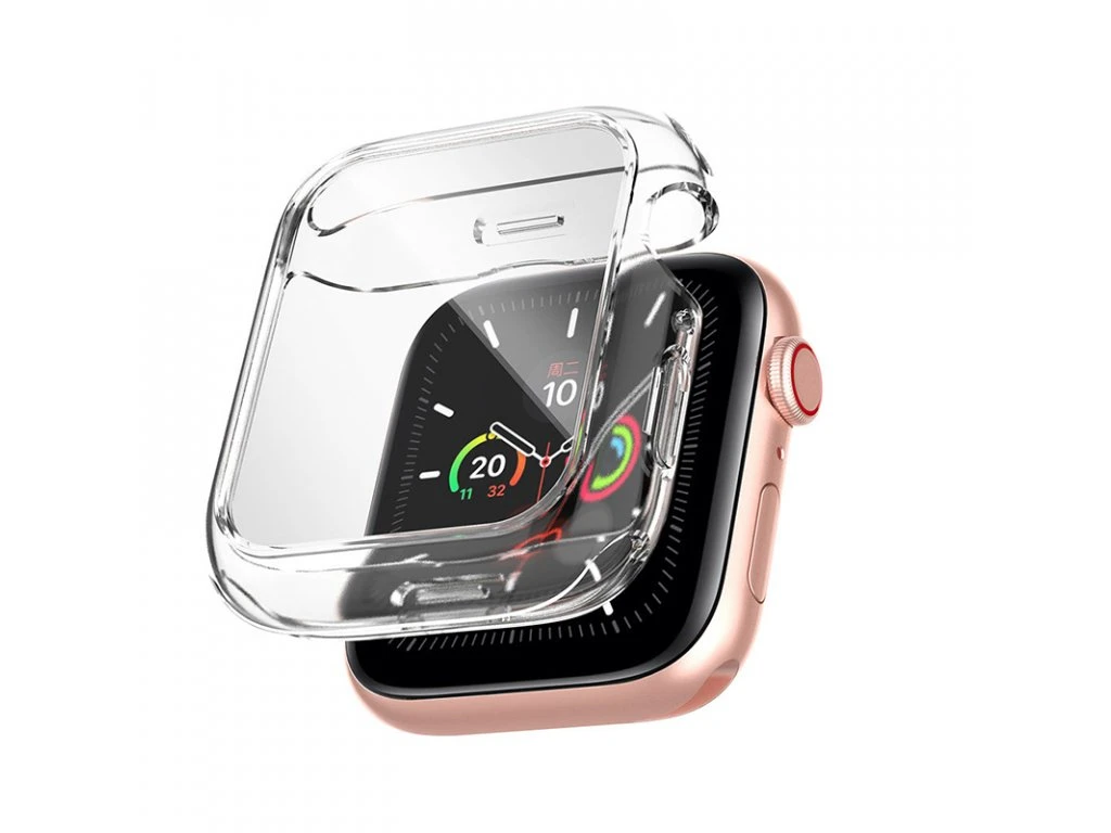 Hoco ws1 light and прозрачный серия all-inclusive tpu защитный чехол для iwatch series7/8(41mm) t чехол 2
