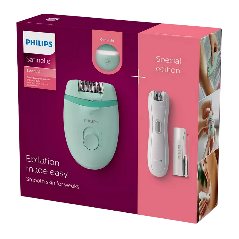 Эпилятор philips brp529/00, белый/зелёный 4