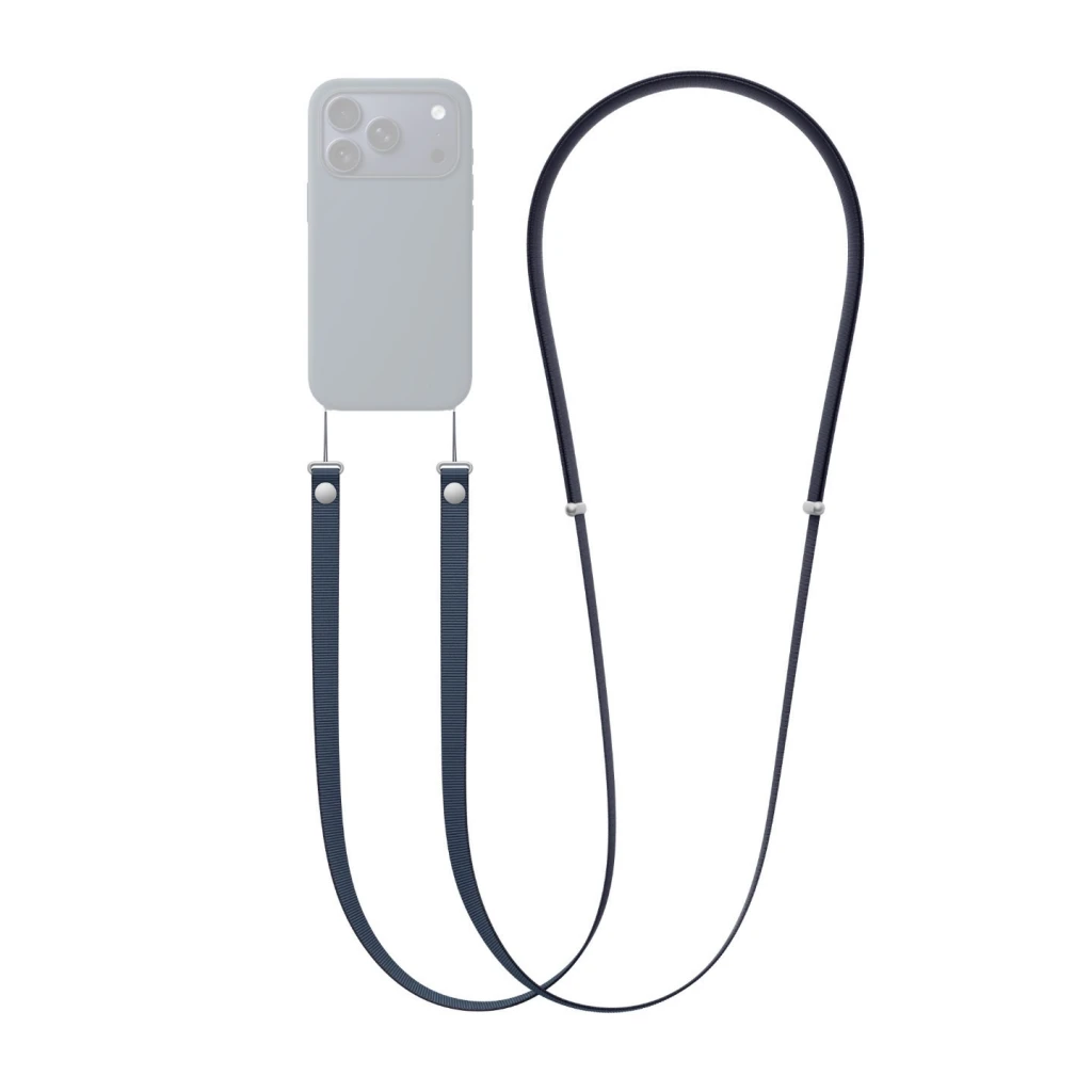 Lanyard crossbody adjustable neck hanging magnetic cloth rope темно-синий чехол 2