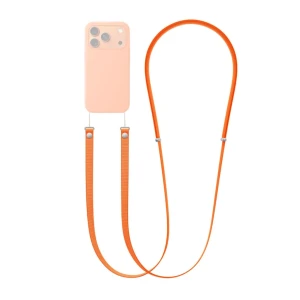 Lanyard crossbody adjustable neck hanging magnetic cloth rope оранжевый чехол