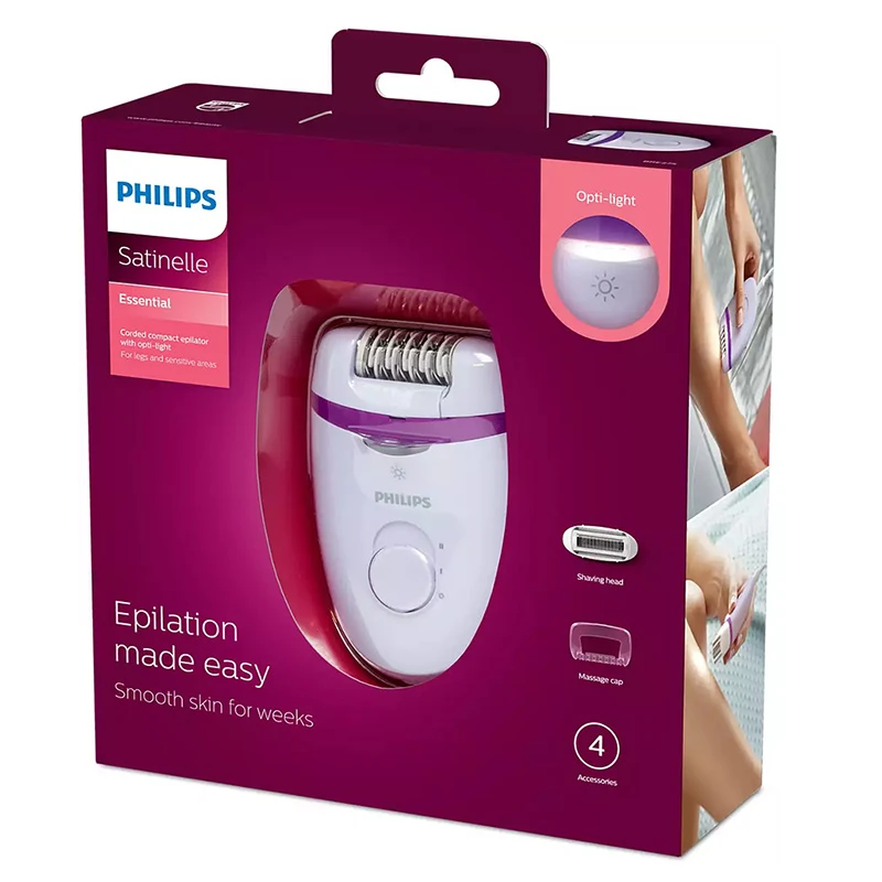 Эпилятор philips bre275/00, белый | фиолетовый 6