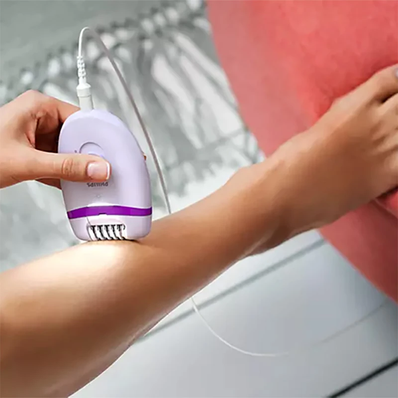 Эпилятор philips bre275/00, белый | фиолетовый 10
