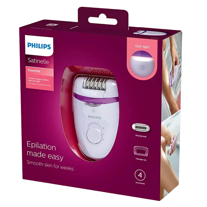 Эпилятор philips bre275/00, белый | фиолетовый 11