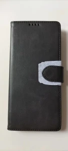 Кожаный чехол с язычком samsung galaxy s24 черный чехол