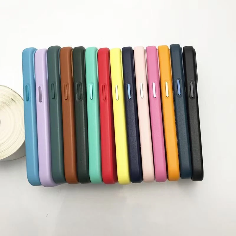 Leather magnetic husă without ic notification iphone 16 rpo dark cherry husa 3