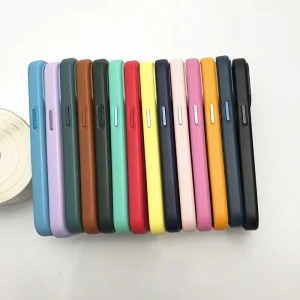 Leather magnetic husă without ic notification iphone 16 rpo dark cherry husa Thumbnail 3