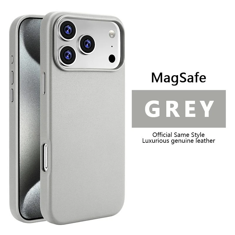 Leather magnetic husă without ic notification iphone 17 air dark cherry husa 4