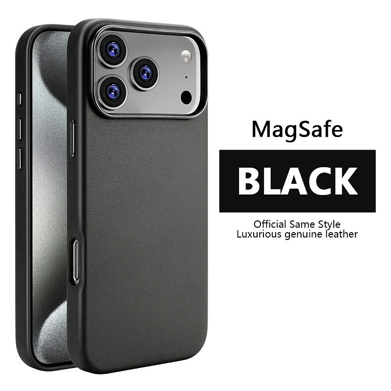 Leather magnetic husă without ic notification iphone 17 air dark cherry husa 7