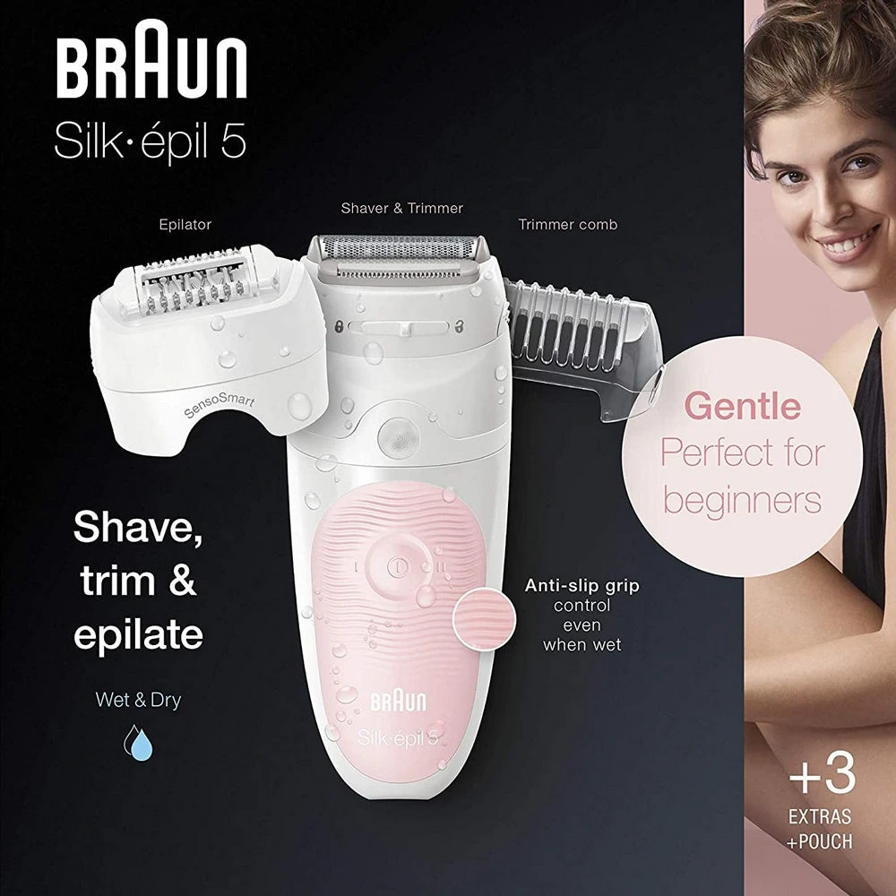 Epilator braun ses5620, alb/roz 5