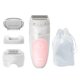 Epilator BRAUN SES5620, Alb/Roz