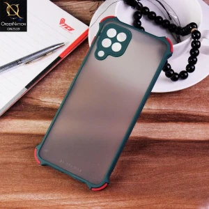 Husă de protecție seria matte shadow pentru samsung galaxy a72 dark verde husa