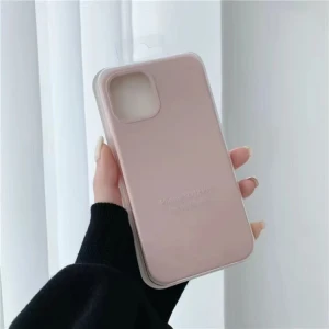 Силиконовый чехол с magsafe iphone 14 pro max - песочно-розовый чехол