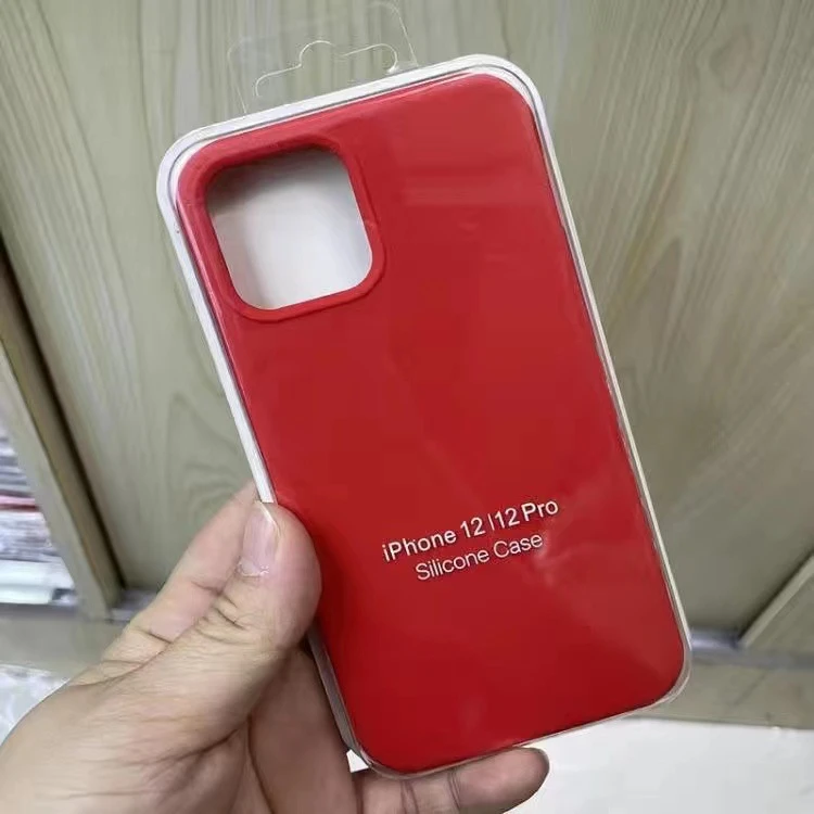 Силиконовый чехол с микрофиброй iphone 11 - красный чехол 2