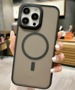 Чехол magsafe skin feeling iphone 13 pro max - черный чехол