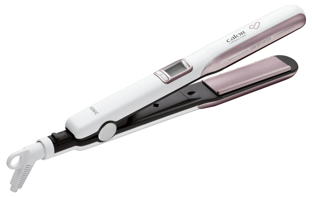 Placă de îndreptat părul rowenta premium care liss & curl sf7660f0, alb | roz 4