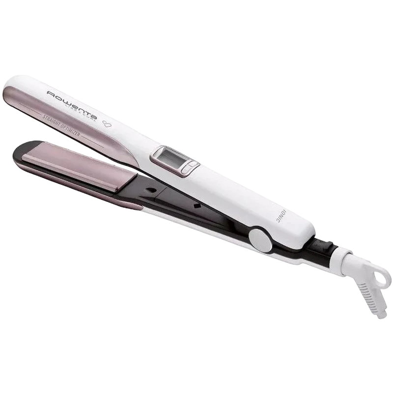 Placă de îndreptat părul rowenta premium care liss & curl sf7660f0, alb | roz 2