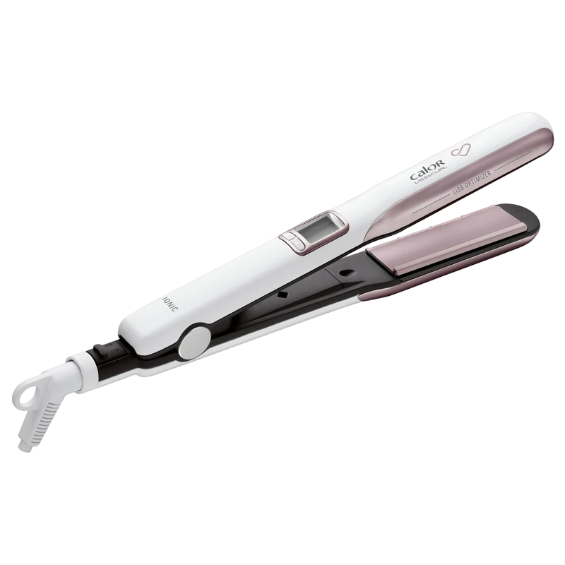 Placă de îndreptat părul rowenta premium care liss & curl sf7660f0, alb | roz 7