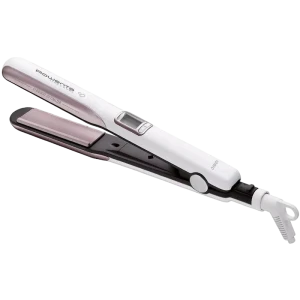 Placă de îndreptat părul rowenta premium care liss & curl sf7660f0, alb | roz Thumbnail 2