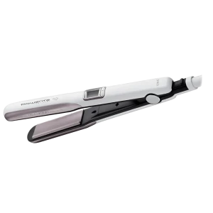 Placă de îndreptat părul rowenta premium care liss & curl sf7660f0, alb | roz