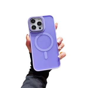 Чехол magsafe skin feeling iphone 16 pro светло-фиолетовый чехол