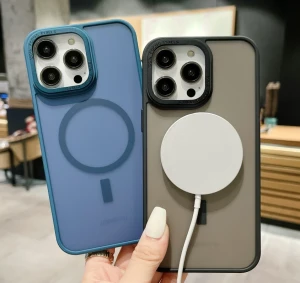 Чехол magsafe skin feeling iphone 17 air светло-синий чехол