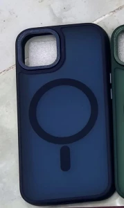 Чехол magsafe skin feeling samsung galaxy s23 - темно-синий чехол