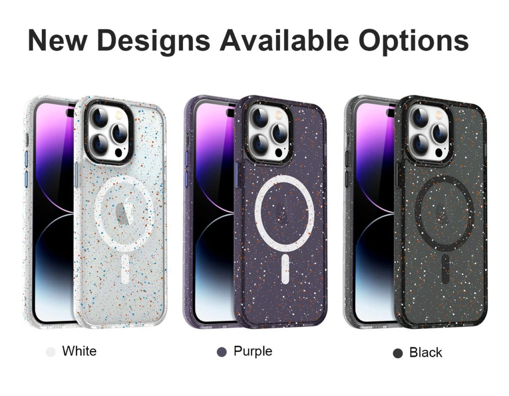 Snowflake magnetic чехол iphone 14 pro - черный чехол 2