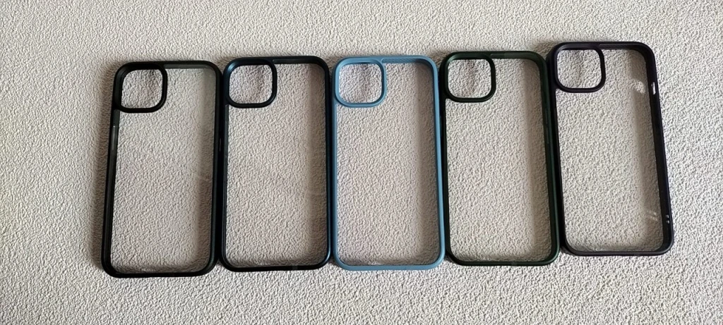 Прозрачный acrylic чехол iphone 13 черный чехол 2