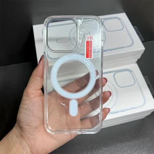 Прозрачный акриловый чехол magsafe iphone 13 - прозрачный чехол