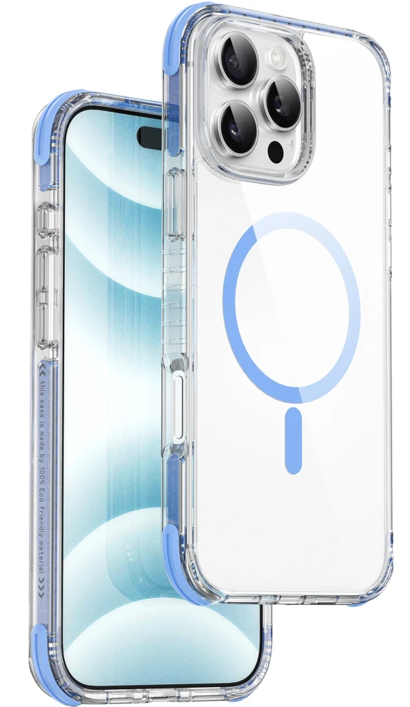 Wiwu hybrid ultra 3d hcc-203 pentru iphone 17 6.3" albastru husa 2