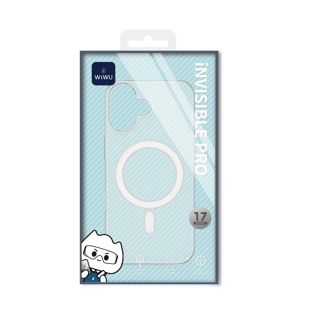 Wiwu invizibilă pro yxk-207 pentru iphone 17 6.3" transparent husa 4