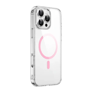 Wiwu ishield pro для iphone 16 pro mcc-101 прозрачный розовый чехол