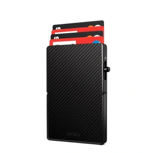 Wiwu warriors carbon magsafe metal stand card holder mw-007 negru husa