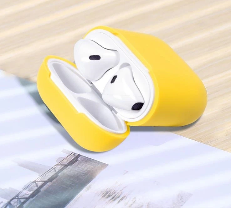 Xo - apple airpods silicon чехол желтый чехол 2