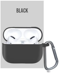 Xo apple airpods pro silicon чехол (с hanger) черный чехол 2