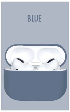 Xo apple airpods pro silicon чехол (without hanger) синий чехол 2