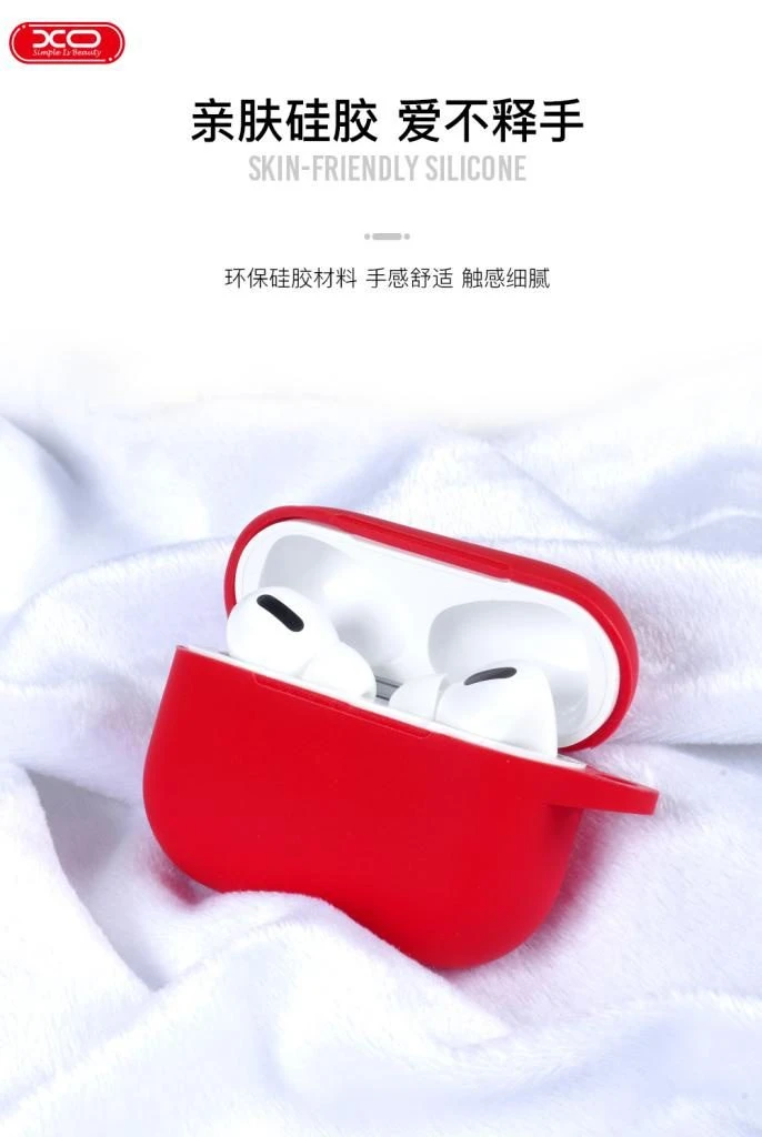 Xo apple airpods pro silicon husă (without hanger) roz husa 3