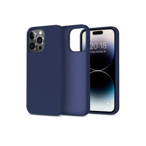 Xo k10b iphone 15 6.1" conventional liquid silicone husă pentru telefon far peak albastru husa