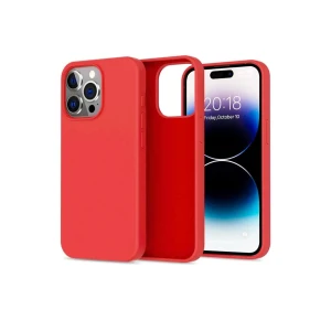Xo k10b iphone 15 pro 6.1" conventional liquid silicone husă pentru telefon roșu husa