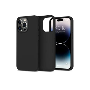 Xo k10b iphone 15 pro max 6.7" conventional liquid silicone husă pentru telefon negru husa