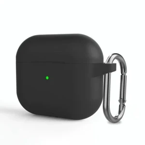 Xo k15 apple airpods 3 silicon чехол (с hanger) черный чехол