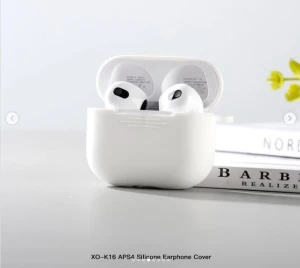 Xo k16 airpods 4 silicone headphone чехол с hook для airpods4 белый чехол