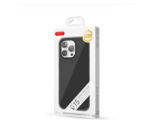 Xo k21 iphone 15 pro 6.1" magnet liquid silicone husă pentru telefon (cu metal ring/buttons) negru husa Thumbnail 3