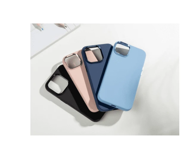 Xo k21 iphone 15 pro 6.1" magnet liquid silicone чехол для телефона (с metal ring/buttons) черный чехол 2