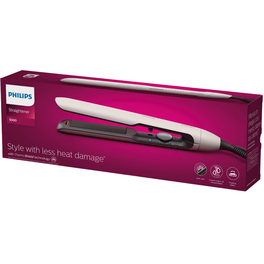 Placă de îndreptat părul philips bhs515/00, alb 2